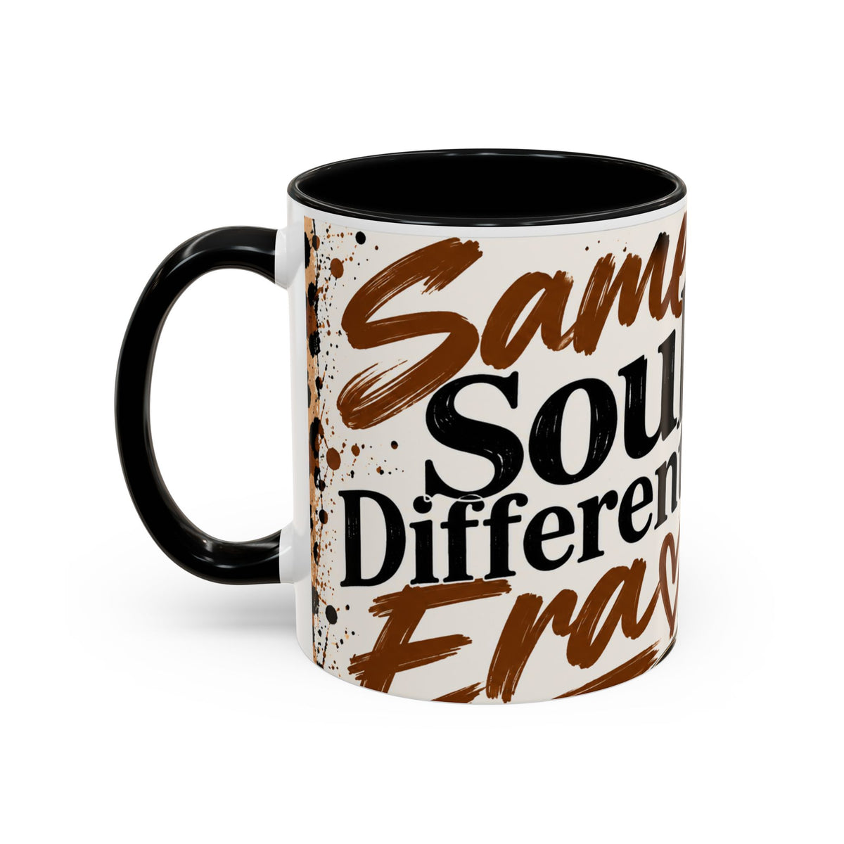 Coffee Lover Accent Mug — 'Good Coffee Bigger Mood' Leopard Design (11/15oz)