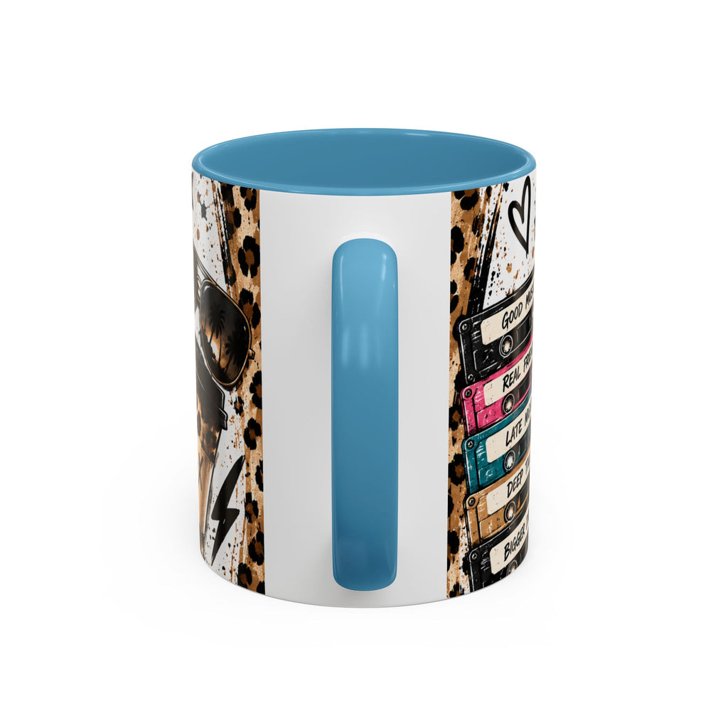 Built in the 80's Coffee Mug — Retro Gen X Leopard Travel Cup Design (11/15oz)