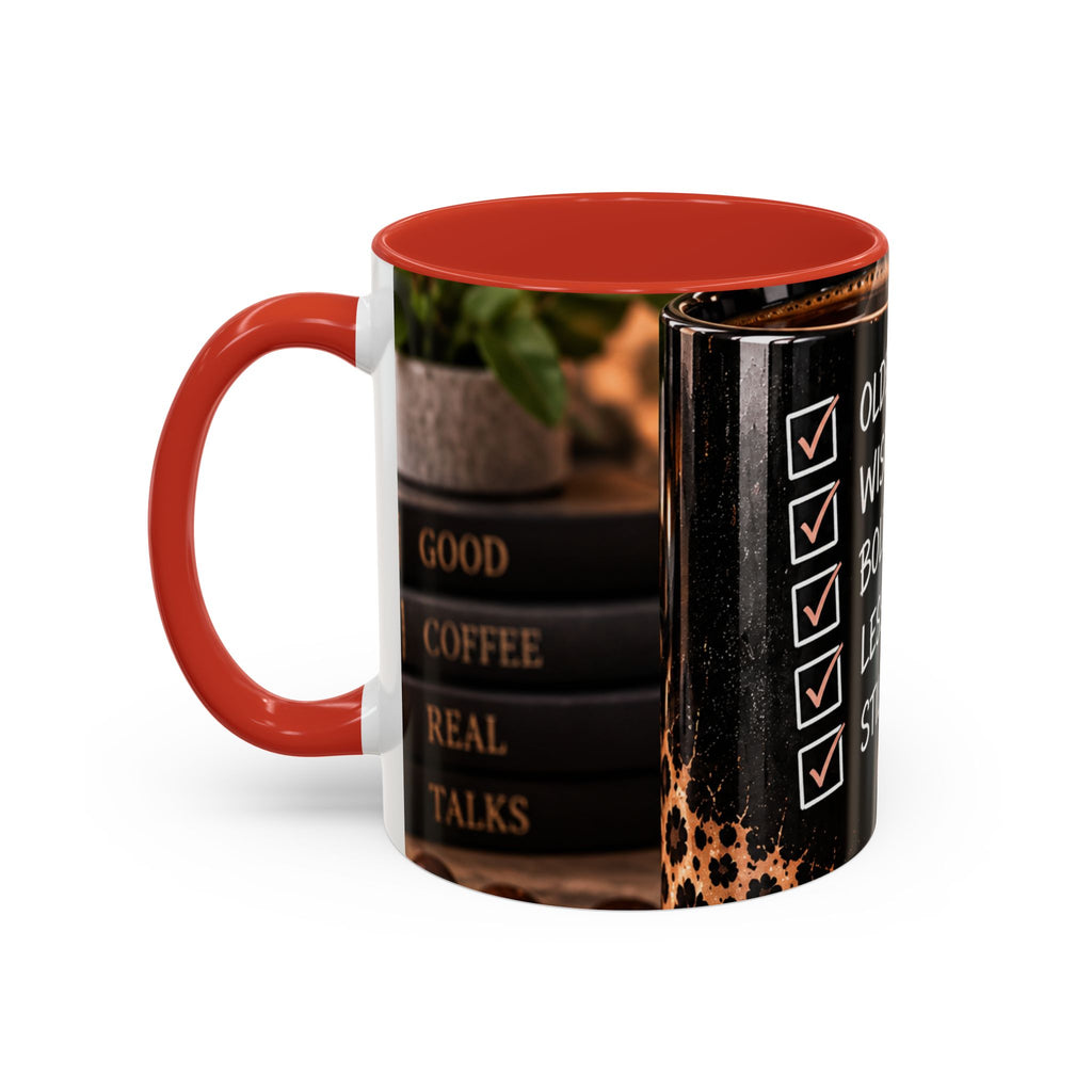 Still Thriving Coffee Mug — Older, Wiser, Bolder Leopard Accent 11/15oz
