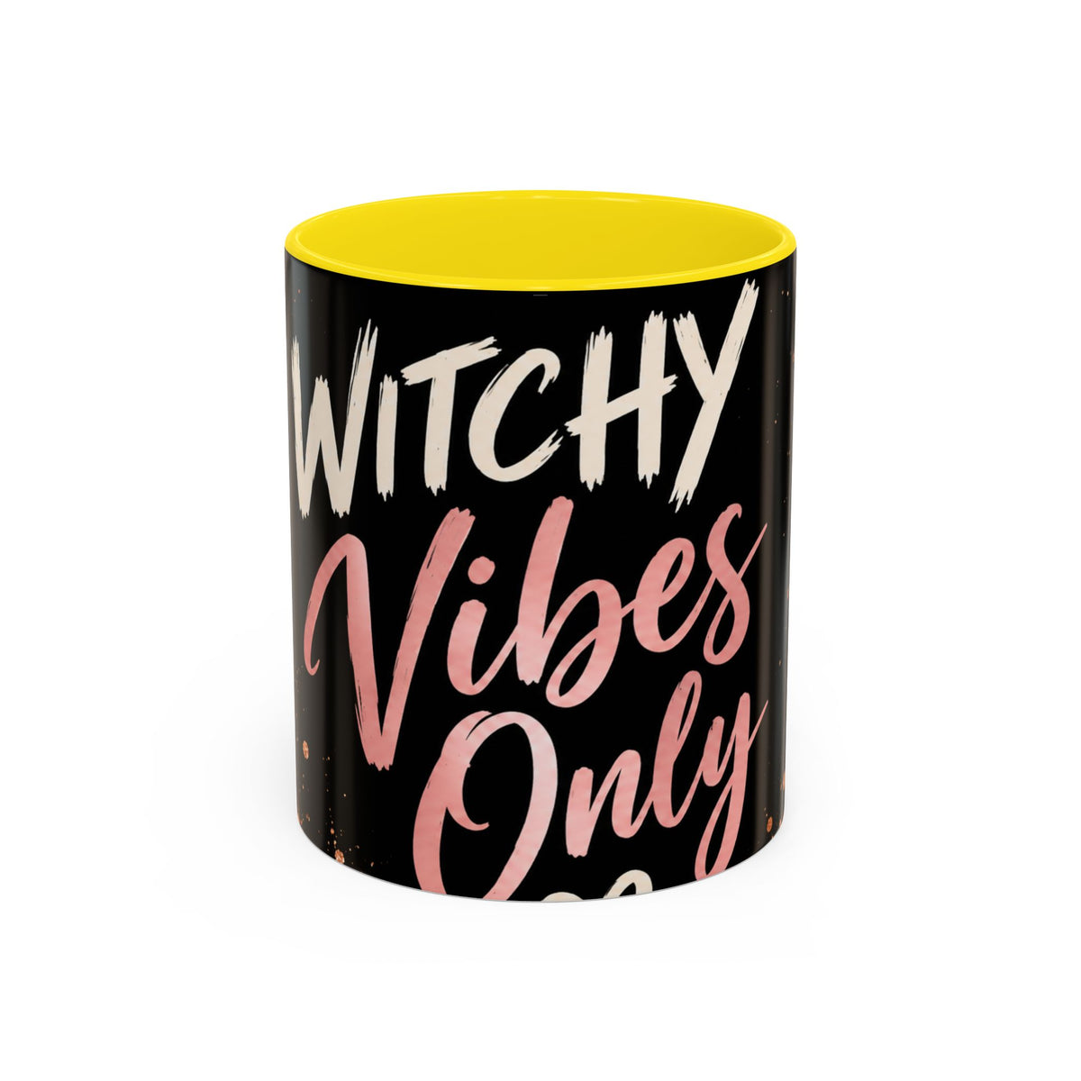 Witchy Vibes Only Accent Coffee Mug – Black Leopard Spellcaster Gift (11/15oz)
