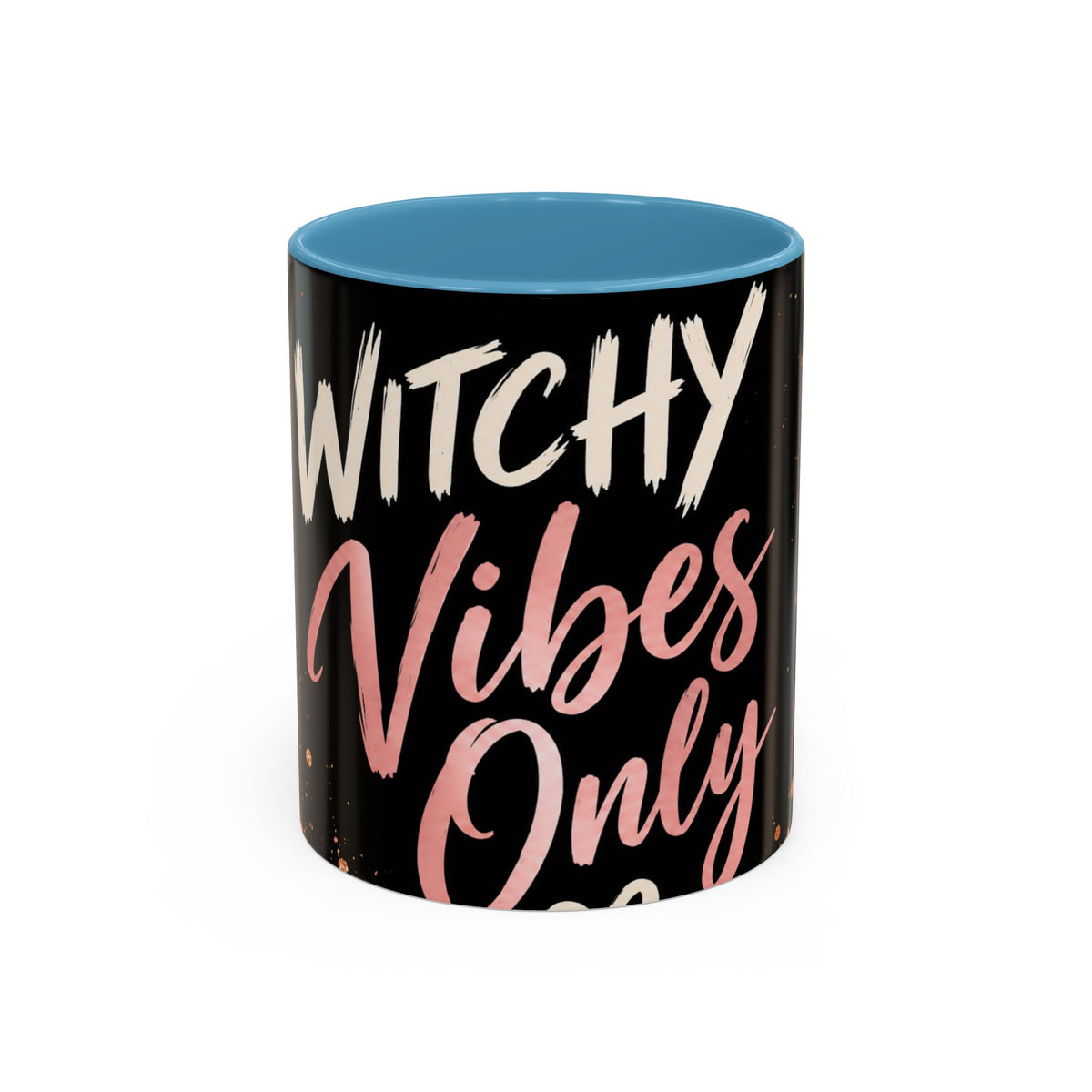 Witchy Vibes Only Accent Coffee Mug – Black Leopard Spellcaster Gift (11/15oz)