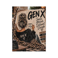 Gen X Velveteen Blanket — 'Same Attitude Different Decade' Cozy Leopard Throw