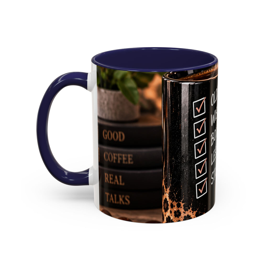 Still Thriving Coffee Mug — Older, Wiser, Bolder Leopard Accent 11/15oz