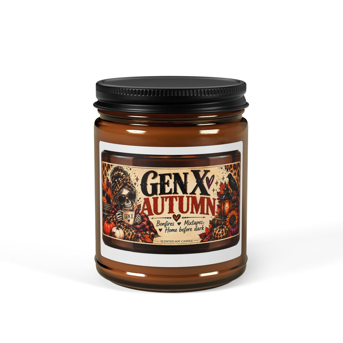 Gen X Autumn Candle Amber Jar | Scented Soy Candle