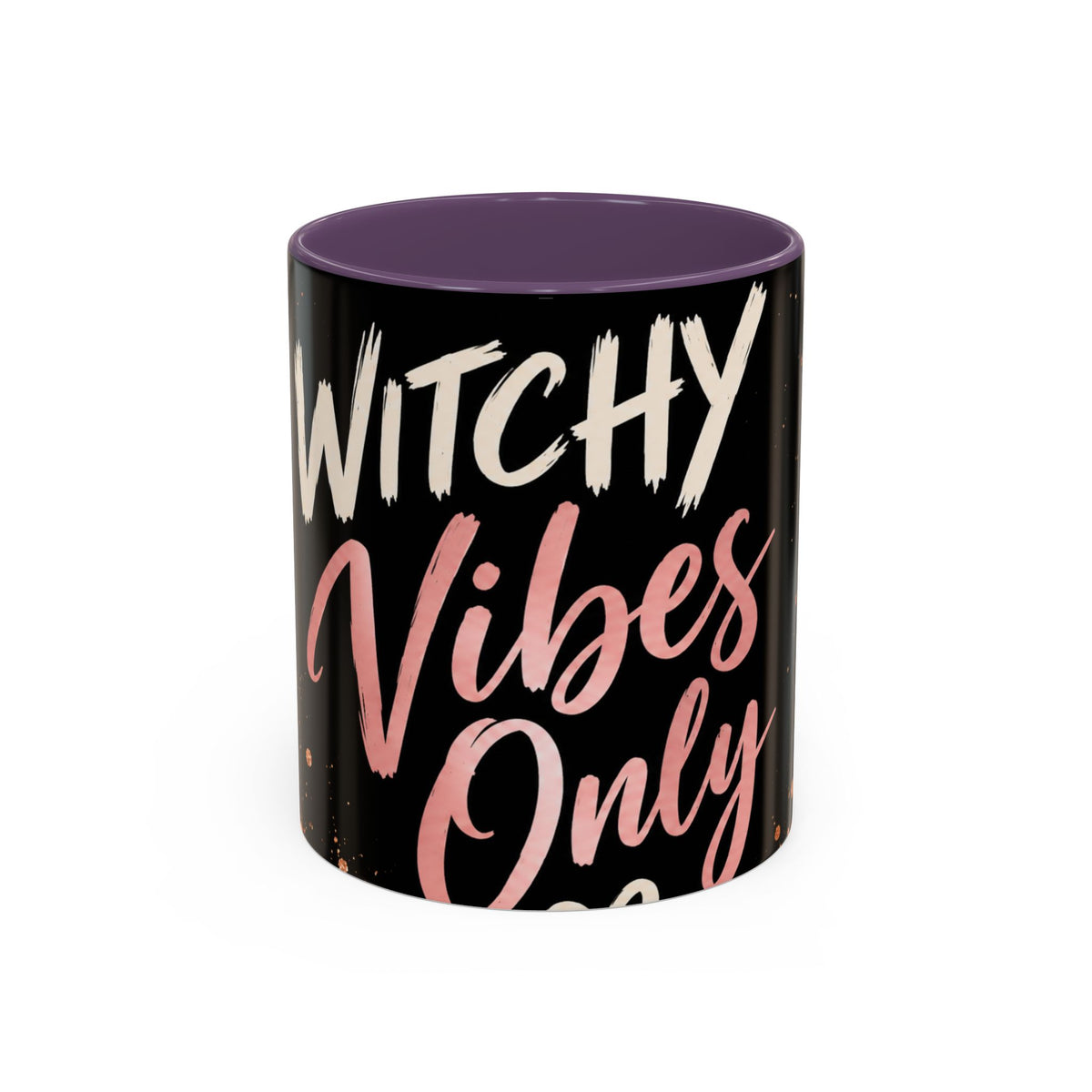 Witchy Vibes Only Accent Coffee Mug – Black Leopard Spellcaster Gift (11/15oz)