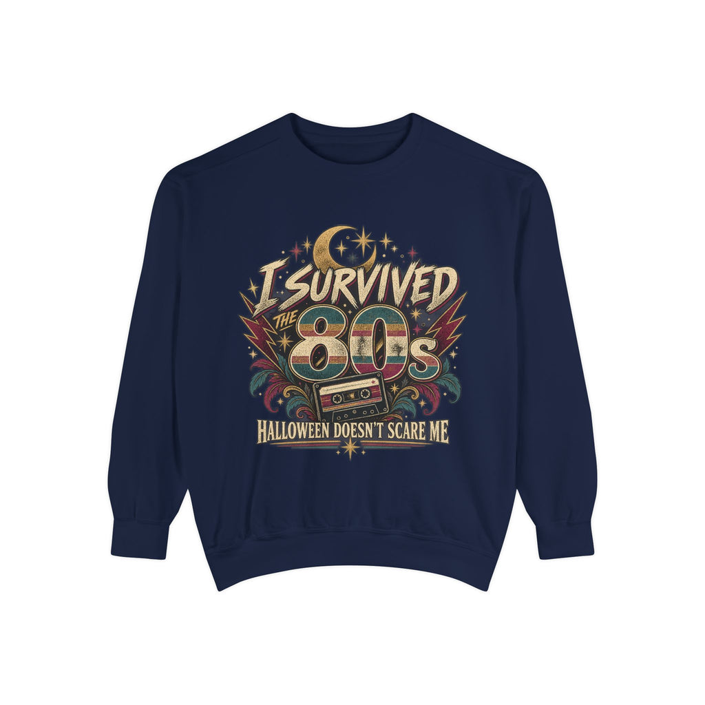 I Survived the 80s™ Halloween Comfort Colors® Crewneck Sweatshirt