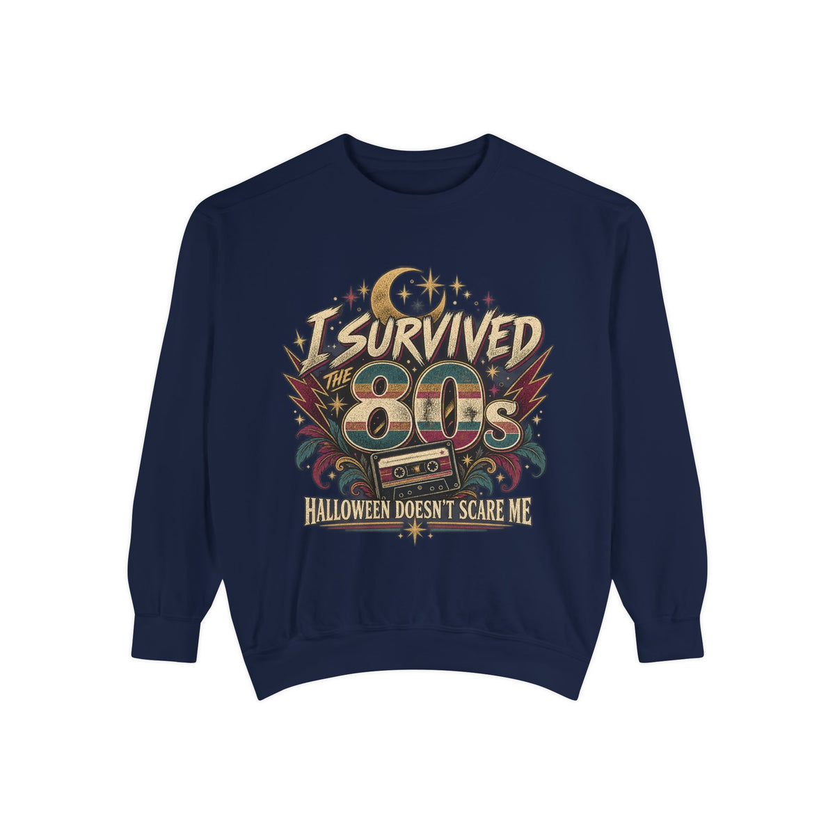 I Survived the 80s™ Halloween Comfort Colors® Crewneck Sweatshirt