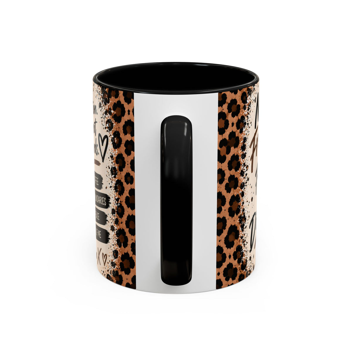Gen X Coffee Mug - "Gen X Fueled by Choices Not Approval" Leopard Accent Mug