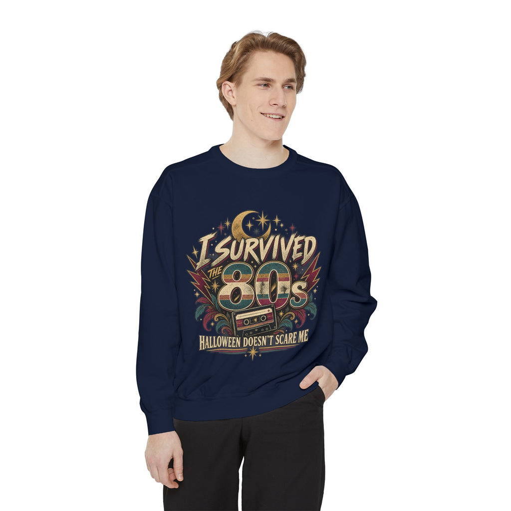 I Survived the 80s™ Halloween Comfort Colors® Crewneck Sweatshirt
