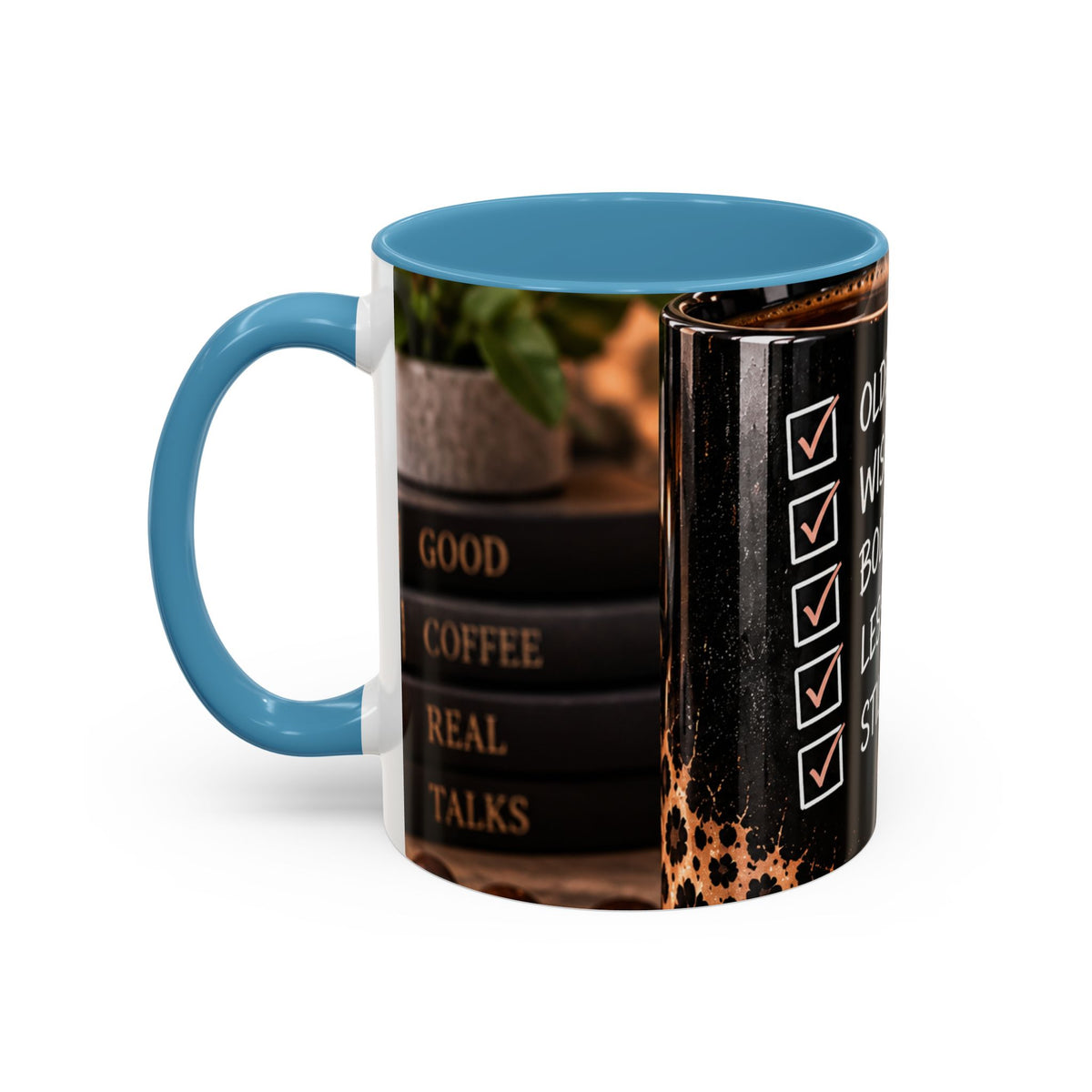 Still Thriving Coffee Mug — Older, Wiser, Bolder Leopard Accent 11/15oz
